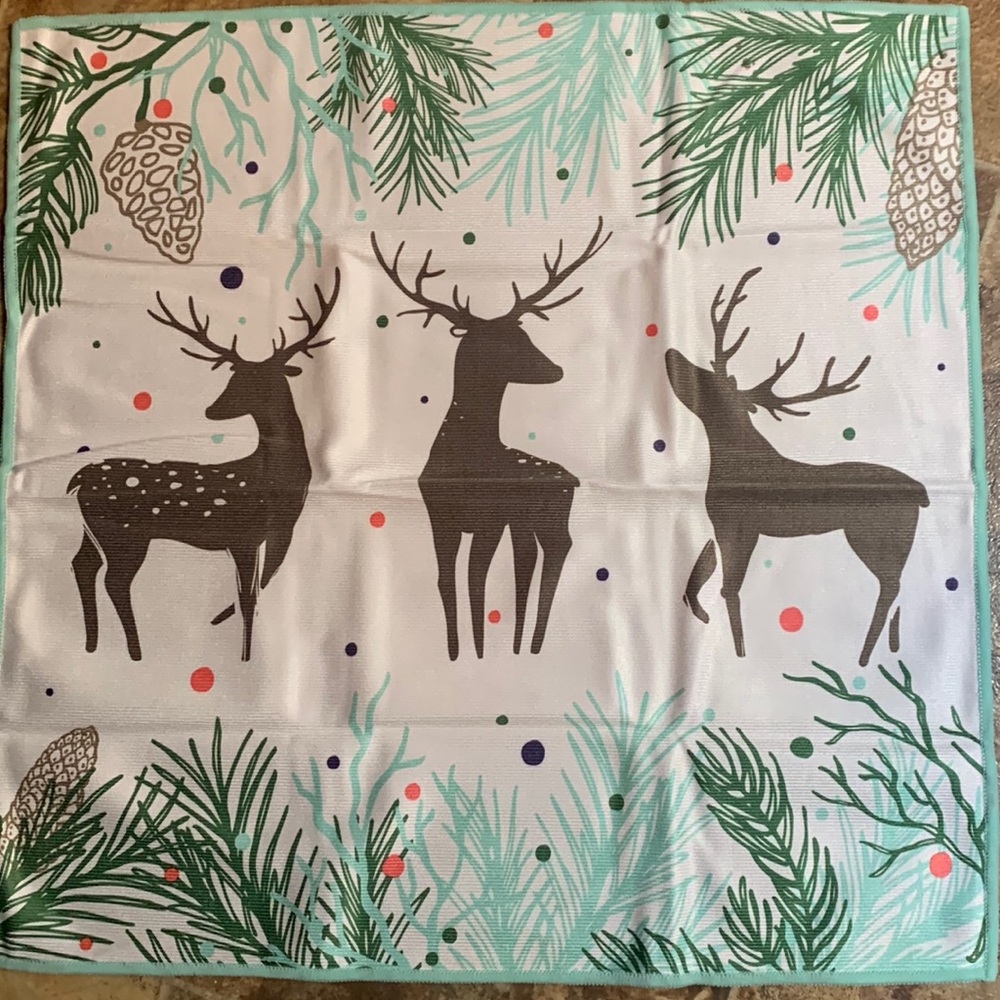 Reindeer window cloth